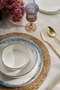 Hermia Roundy - Blue Juego de Cena de Porcelana de 24 Piezas